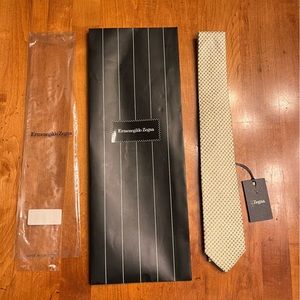 Z Zenga Silk & Cotton Tie - NWT